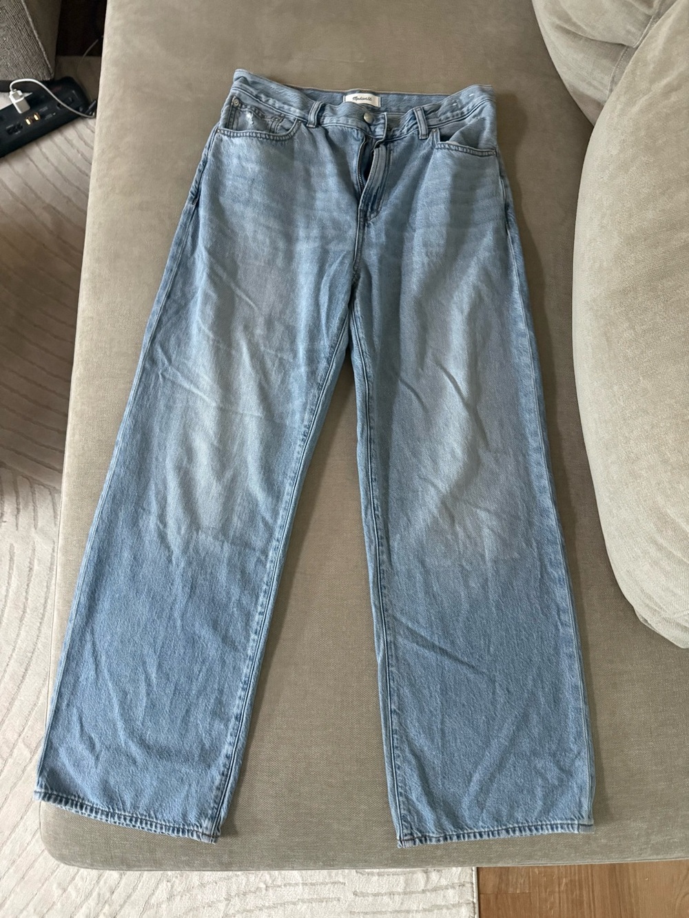 Light Blue women's Straight-Leg Jeans